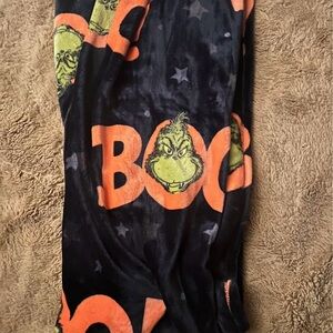 Grinch Black and Orange Blanket